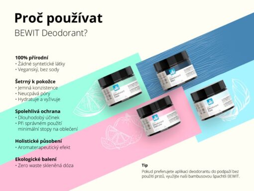 BEWIT Přírodní deodorant For Men 40 ml - Image 2