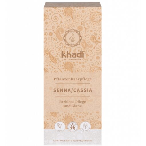 Khadi rostlinná barva na vlasy BEZBARVÁ - SENNA/CASSIA 100g